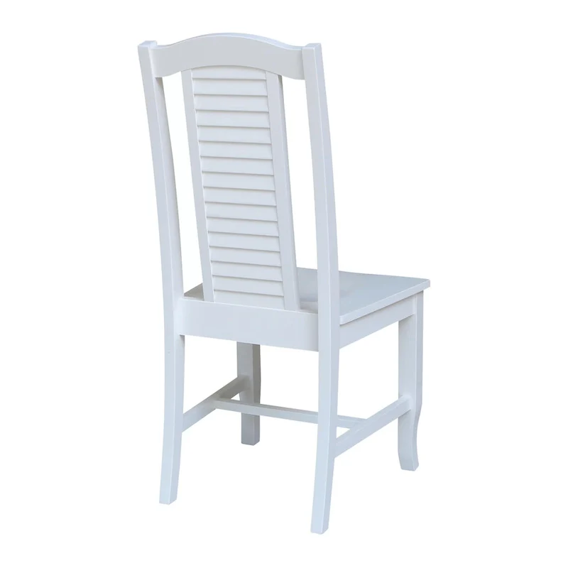 Solid Wood Seaside Dining Chairs - Set of Two