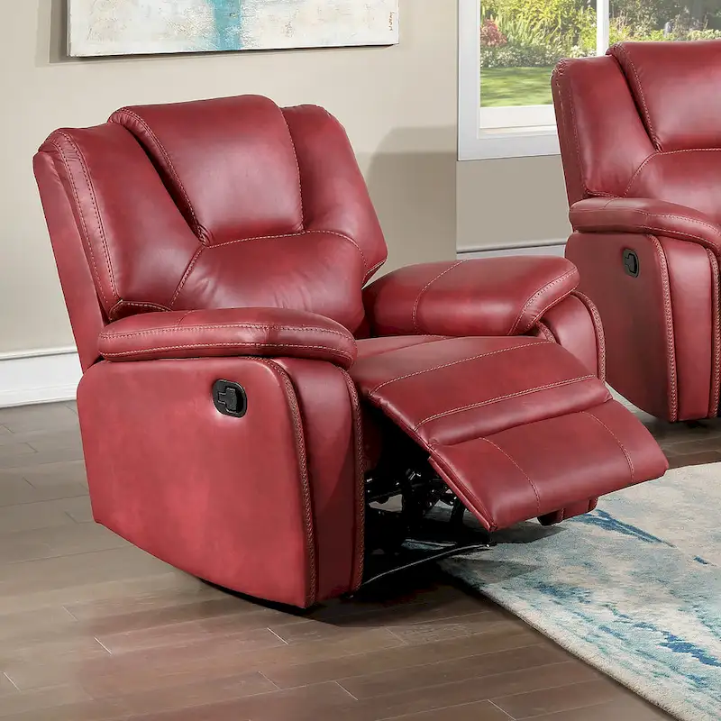 Steve Silver Kameryn Faux Leather Manual Recliner