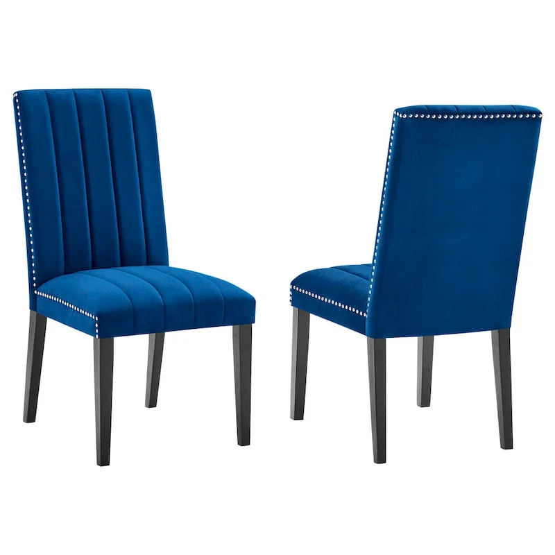Velvet Dining Side Chairs - Set of 2