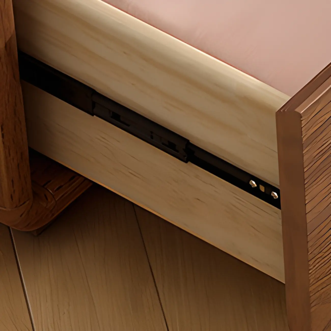 Cube Brown Wooden Console Chest in 8-Drawer