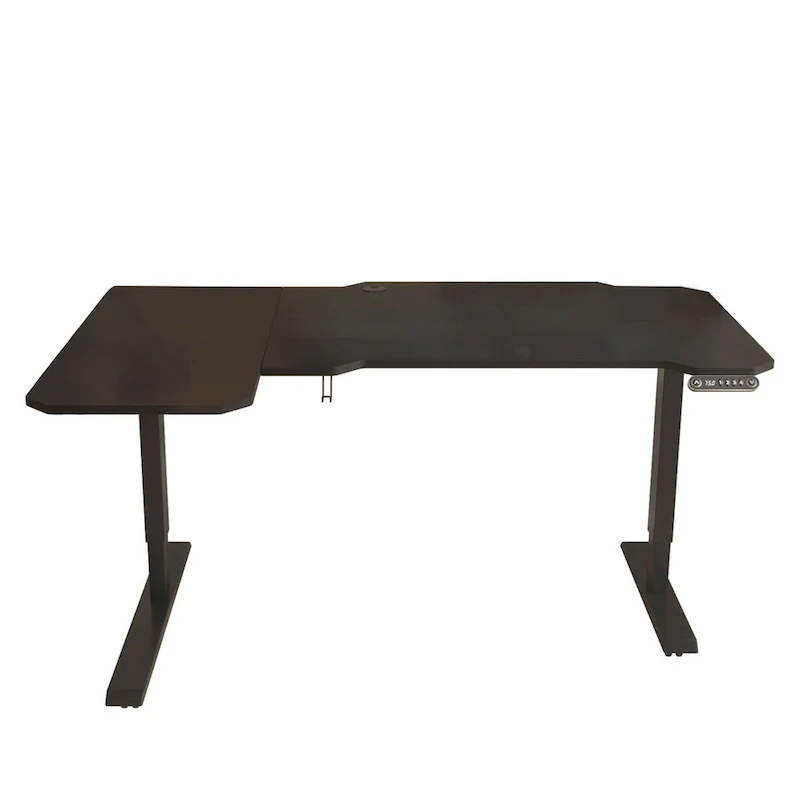 59 Adjustable Black L Shape Standing Desk