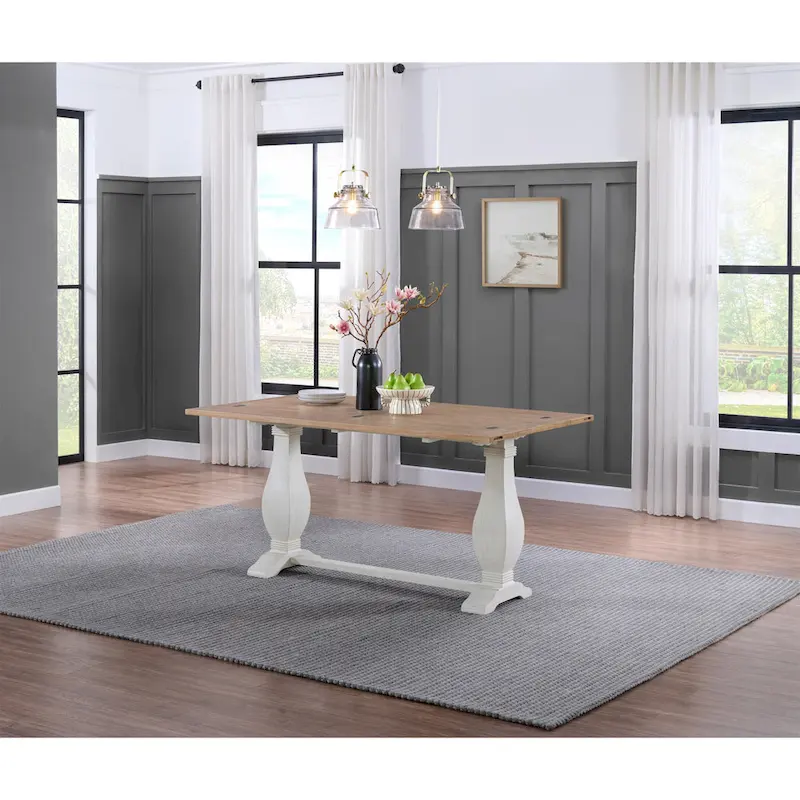 Napa 60 Solid Wood Pedestal Flip-top Sofa Console Table