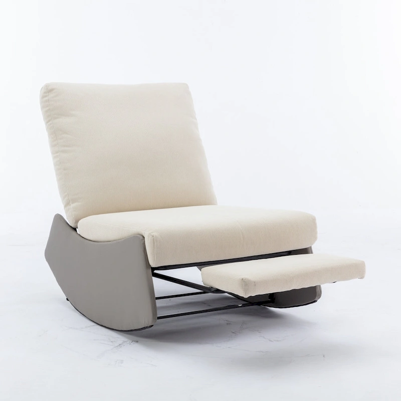 GDFStudio Modern Rocking Chair Recliner with Footrest