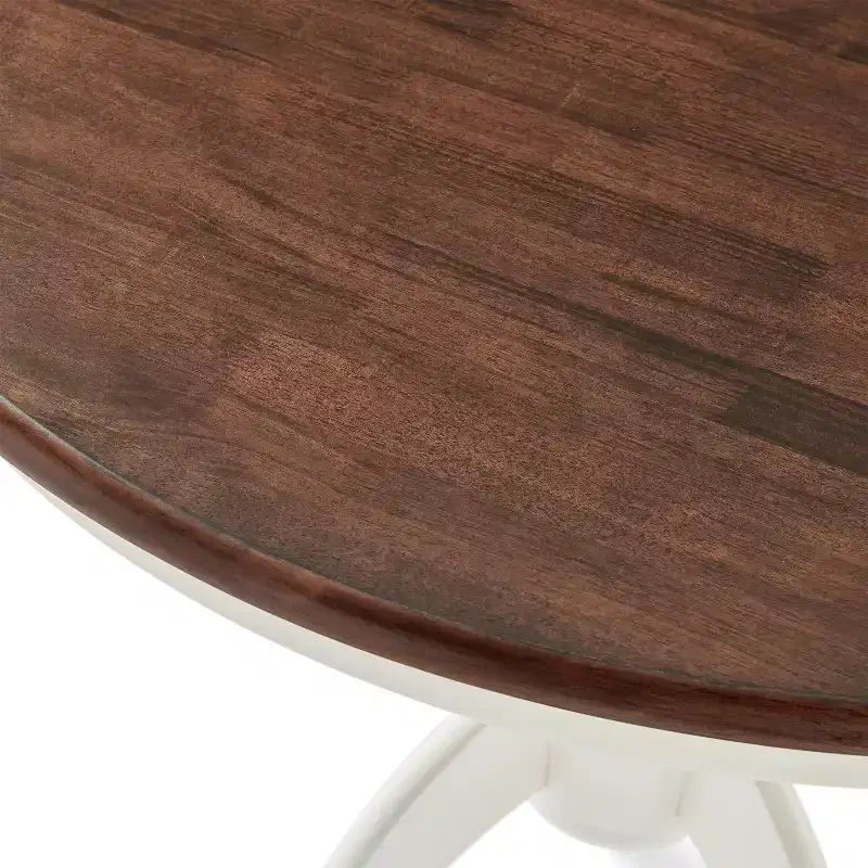 Shelby Round Dining Table Distressed White - Crosley