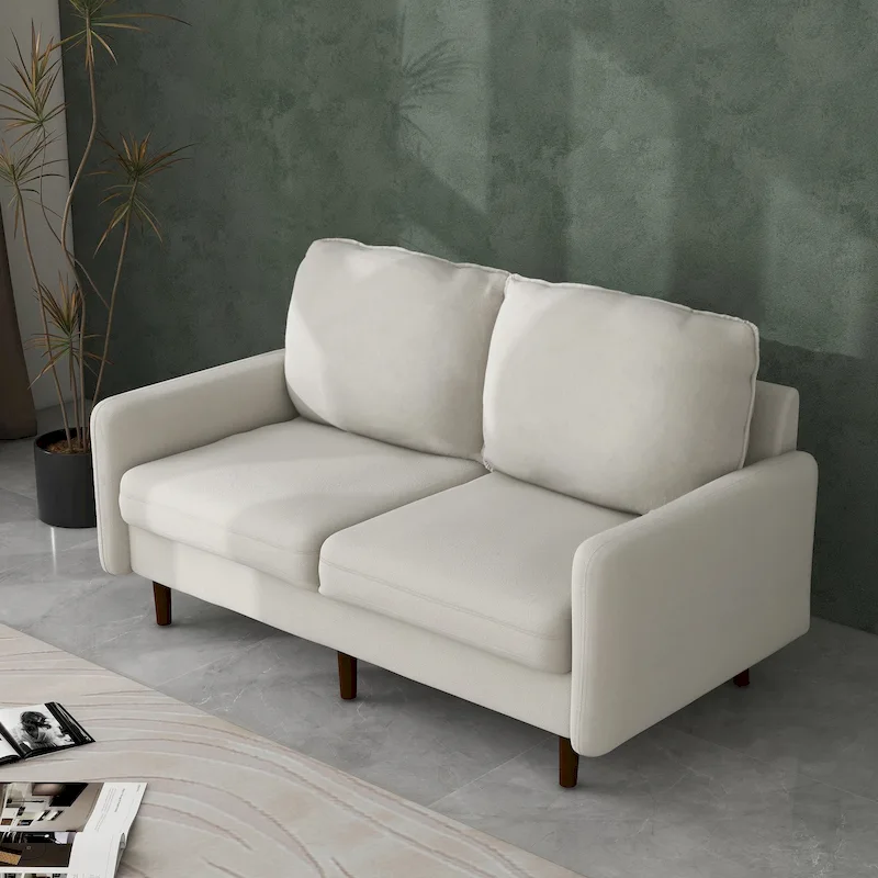 56.88 Modern Couch Velvet Loveseat Sofa for Living Room Furniture