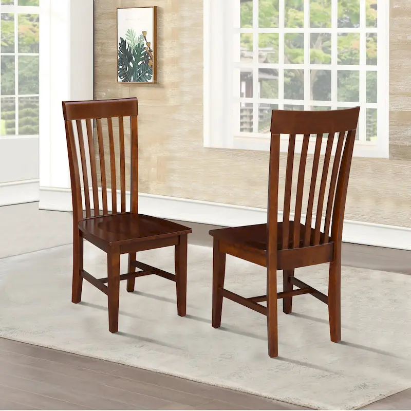International Concepts Solid Wood Cosmo Tall Mission Chairs, Set of 2