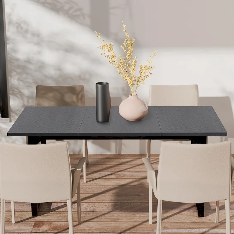 AVAWING Wood Dining Table