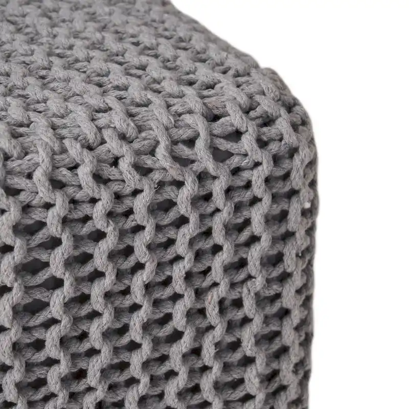 Tessie Knitted Foot Stool by Christopher Knight Home