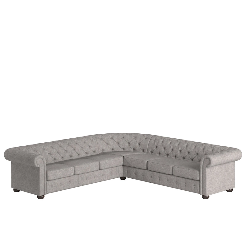 Knightsbridge Chesterfield L-shaped Sectional by iNSPIRE Q Artisan