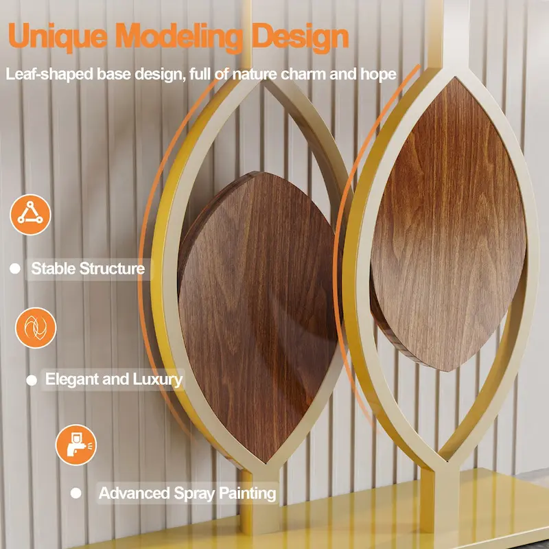 48  Modern Console Marble Table with Gold Base Entryway Living Room - 48 x12 x31