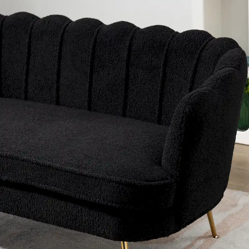 59W Mid-century Modern Tufted Loveseat Upholstered Sofa