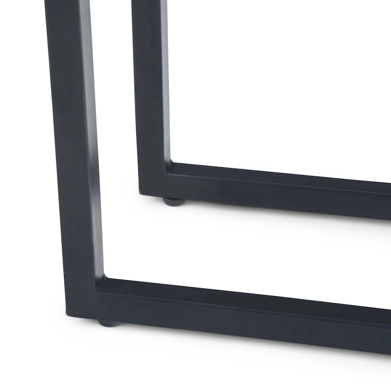 WYNDENHALL Rhonda 18 inch Wide Solid Metal Industrial C Side Table - 18 W x 10 D x 24 H