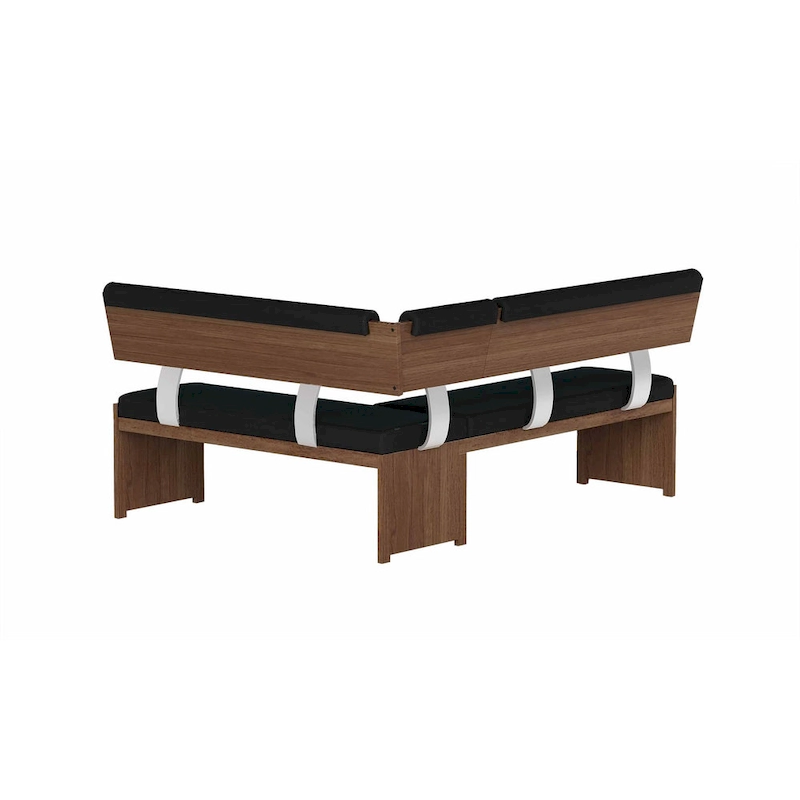 Somette Upholstered Nook with Solid Wood Frame