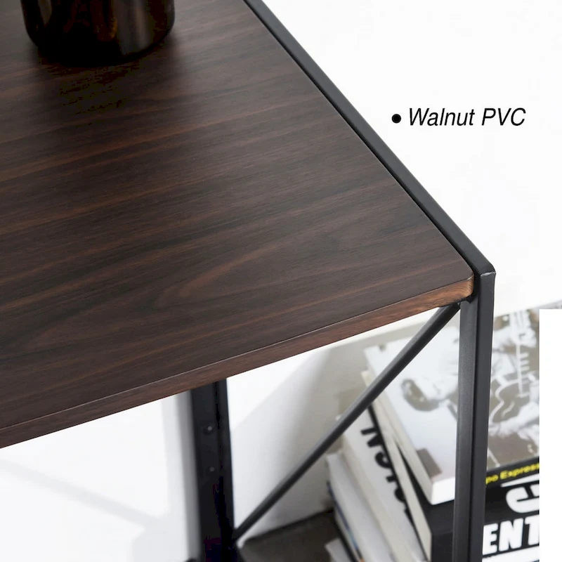 HomyLin 39  Simple Folding Study Writing Desk, No Assembly Required