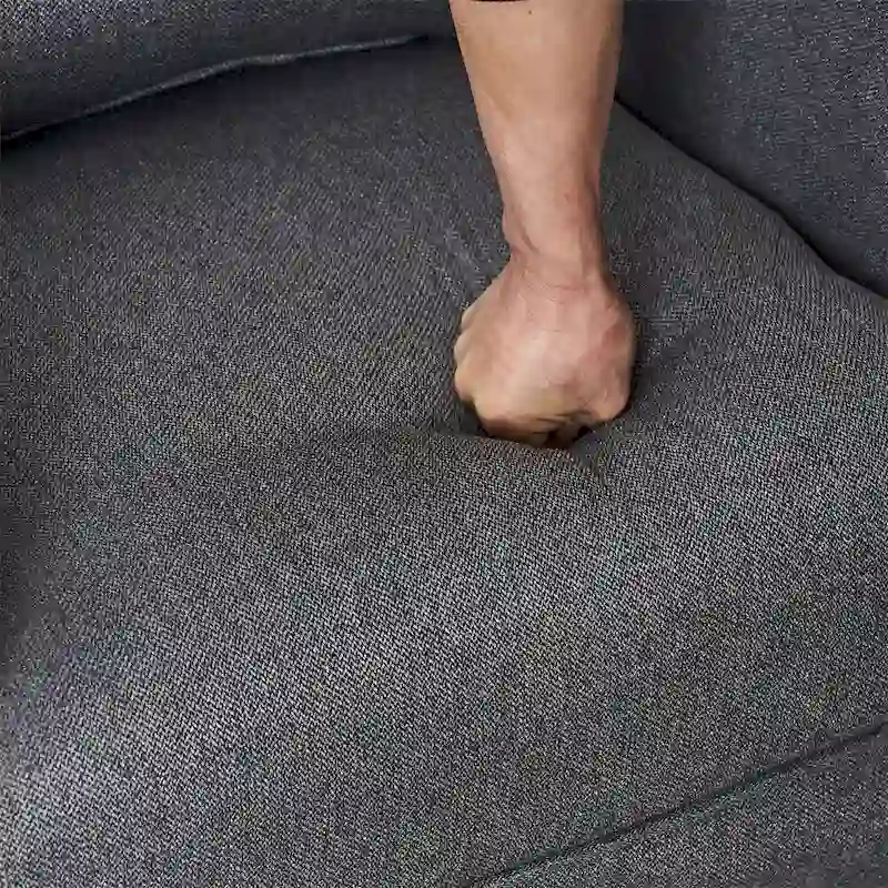 Swivel Barrel Chair with Ottoman and Black Metal Base