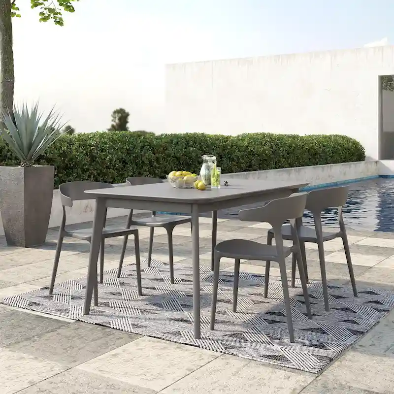 The Novogratz Poolside Felix Stackable Dining Chairs