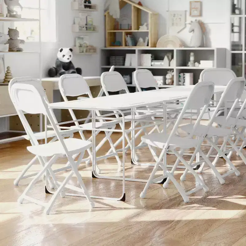 Flash Furniture 10 Pack Kids Plastic Folding Chair