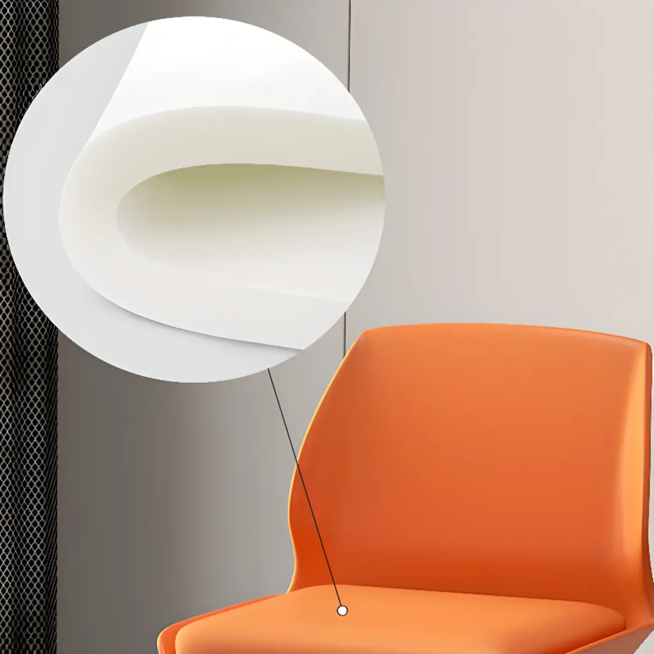 Stylish Rectangular Faux Leather Metal Cafe Bar Stools