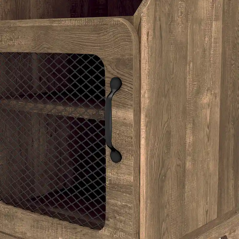 DH BASIC Rustic Oak 16-inch 3-Shelf End Table by Denhour