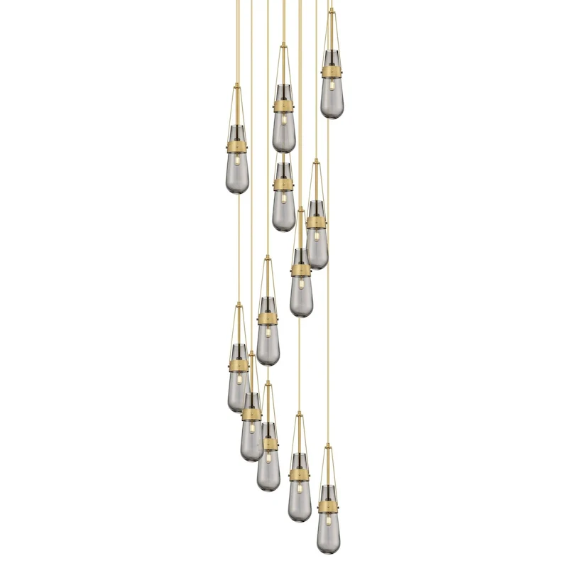 Innovations Lighting 126-452-1P-21-24 Milan Pendant Milan 12 Light 24