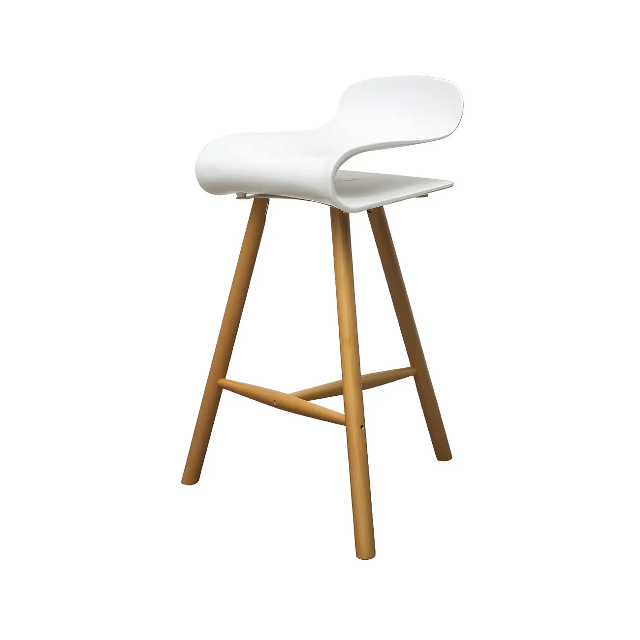 Acrylic Sleek Durable Backless Counter Height Bar Stool