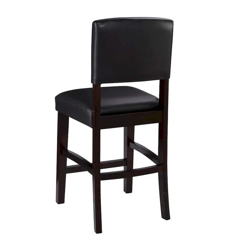 Linon Falesti Faux Leather 24.17-inch Espresso Counter Stool