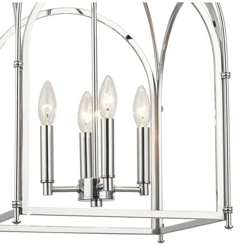 4-light Polished Chrome Pendant (14-inch wide) - Polished Chrome - Polished Chrome