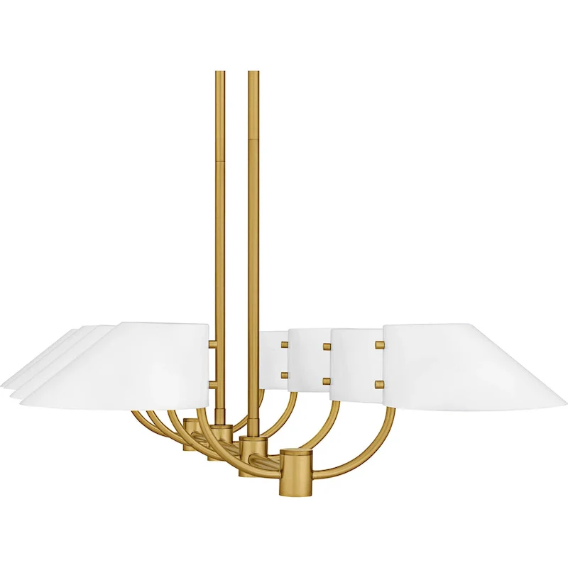 Penley 6-Light Brushed Gold Linear Chandelier