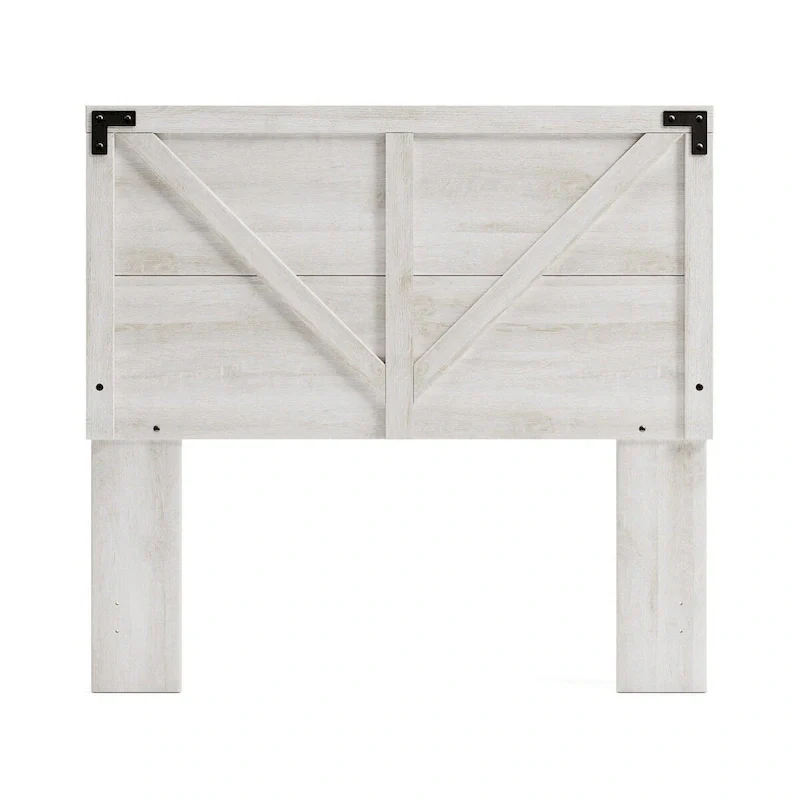 Signature Design by Ashley Shawburn Whitewashed Crossbuck Panel Headboard