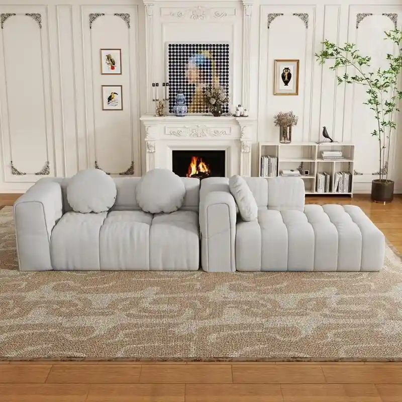 103 L-Shaped Modular Sofa, Free Combination (Left and Right Facing)