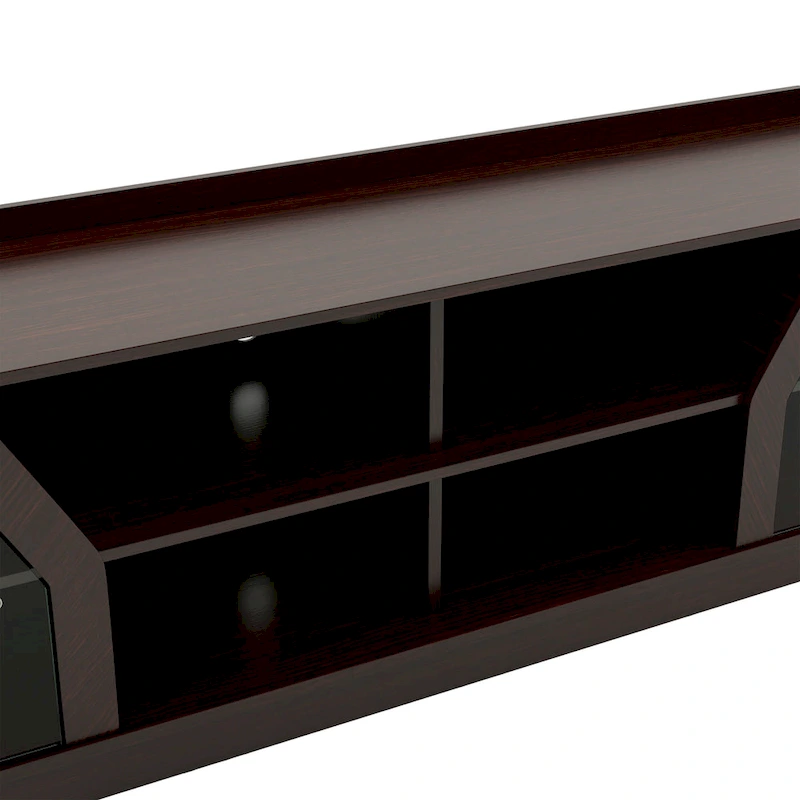 DH BASIC Modern Espresso 71 Wide Entertainment Center by Denhour