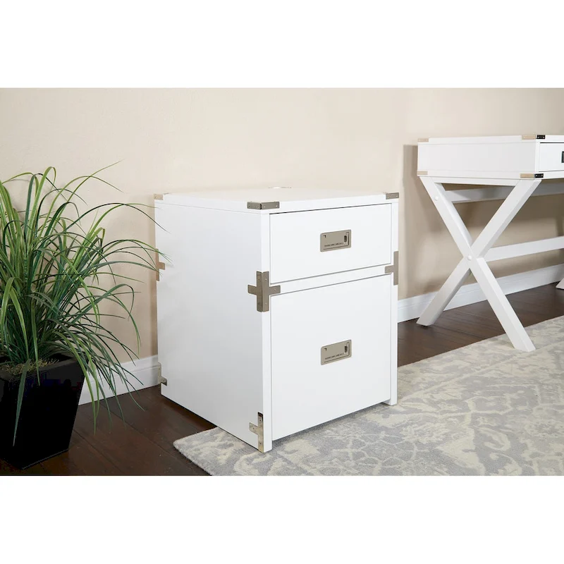 OSP Home Furnishings Wellington 2 Drawer File Cabinet