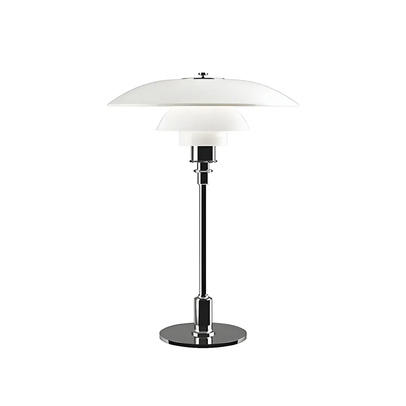 HomeyFad Post-Modern Tiered LED Table Lamp with Built-In Power