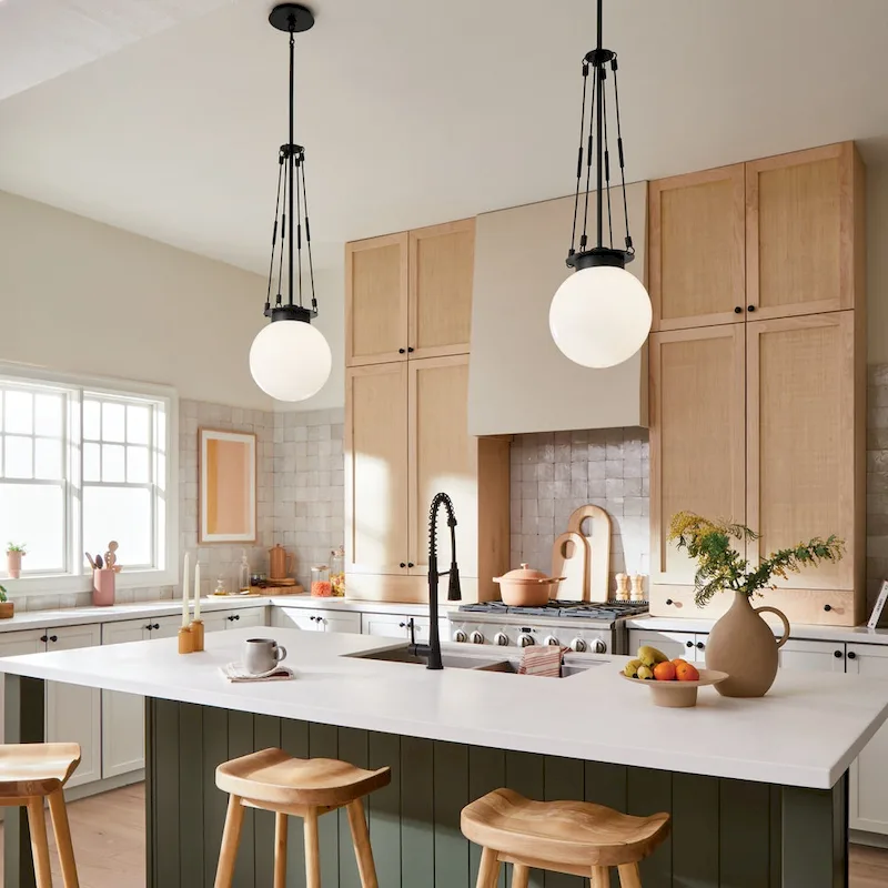 Kichler Lighting Albers 10.5 In. 1-Light Black Pendant Light