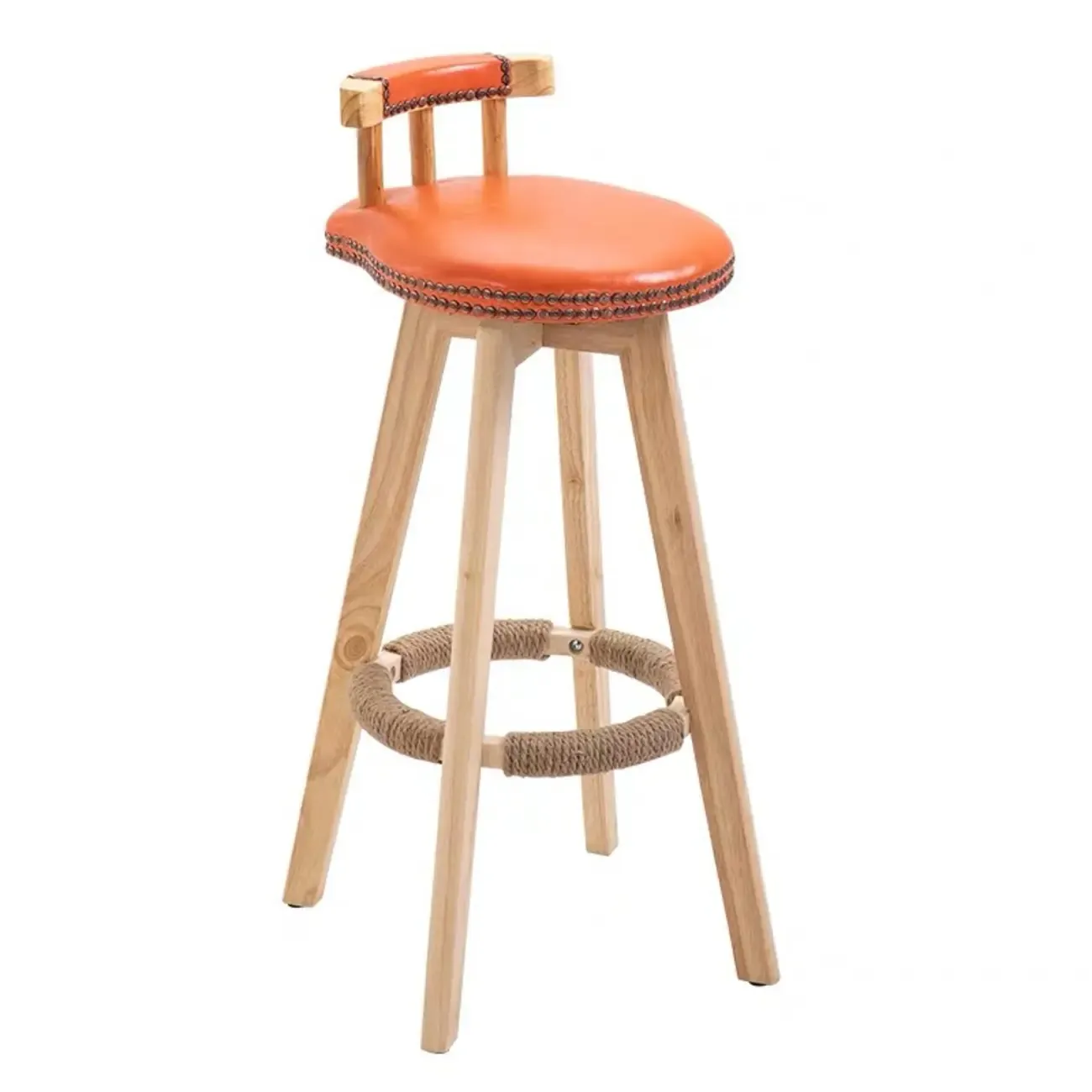 Bar Height Swivel Leather Modern Bar Stools