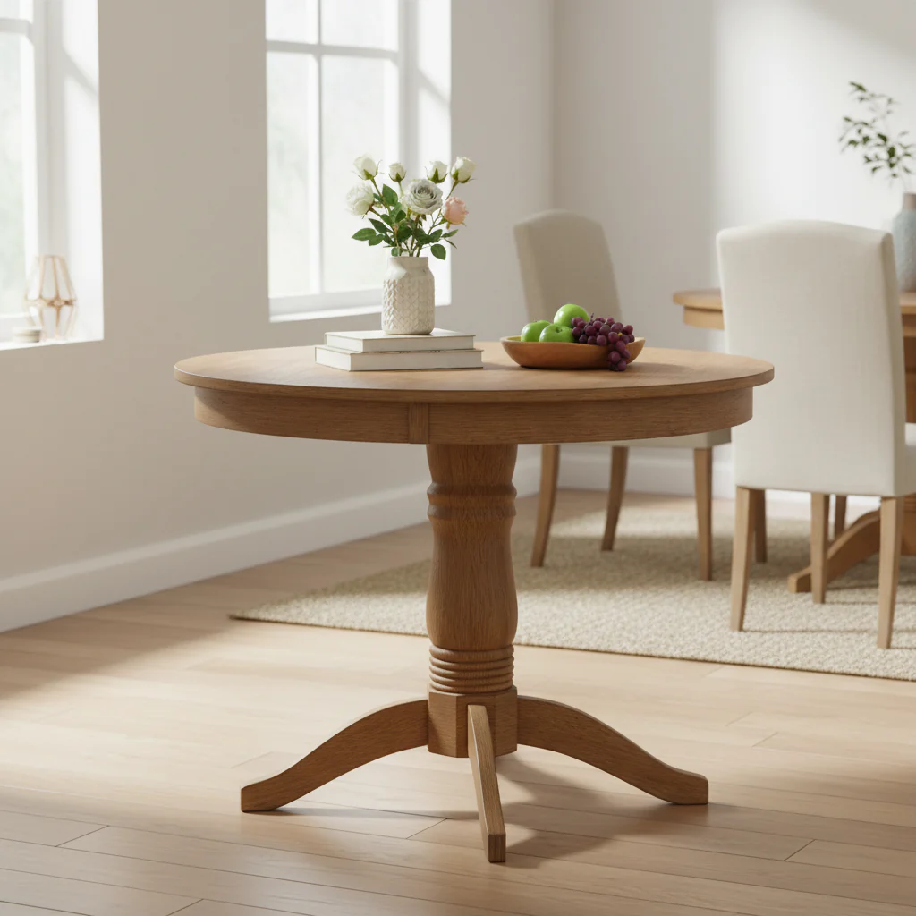 Pedestal Base Dining Table
