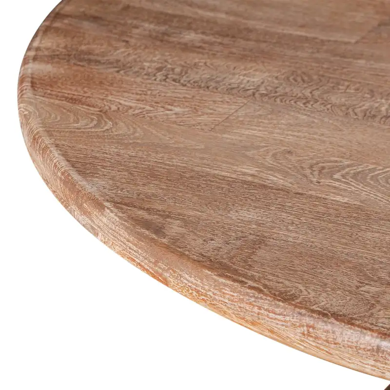 Round Mango Wood Dining Table