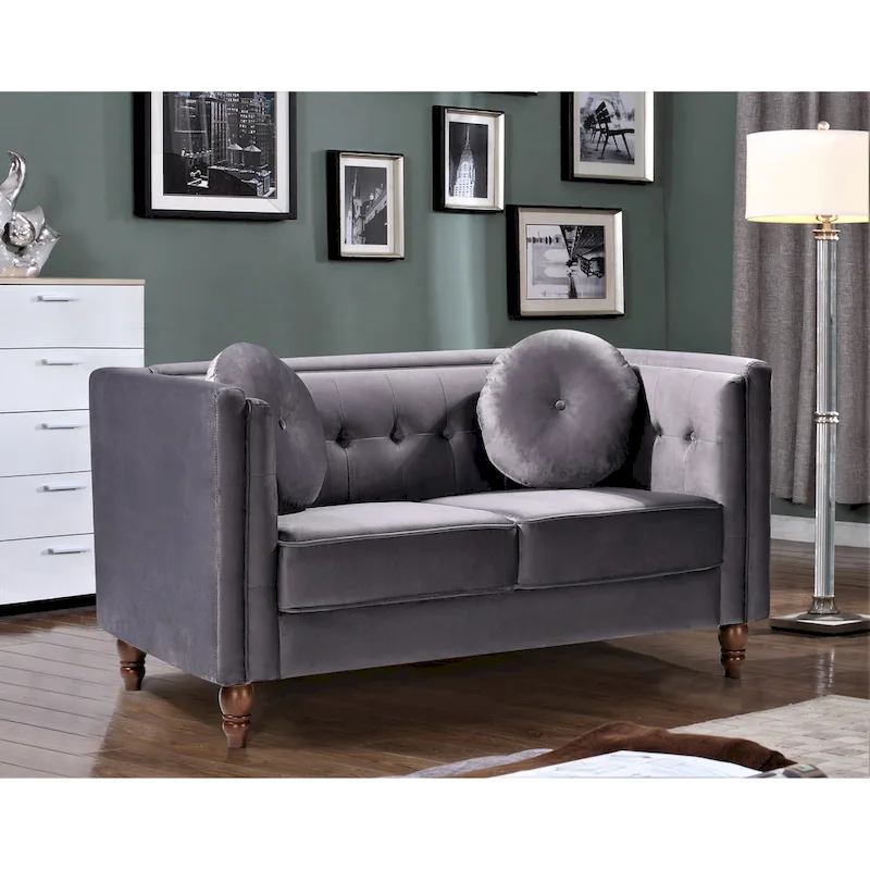 Roberta Velvet Loveseat