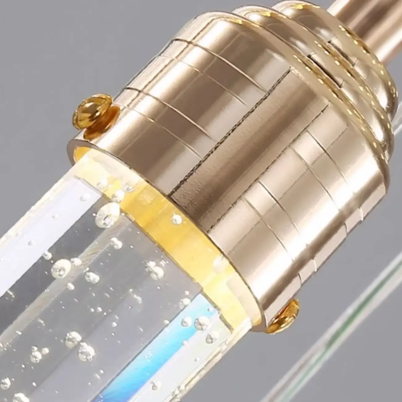 Modern Spiral Crystal Gold LED Chandelier Pendant Light