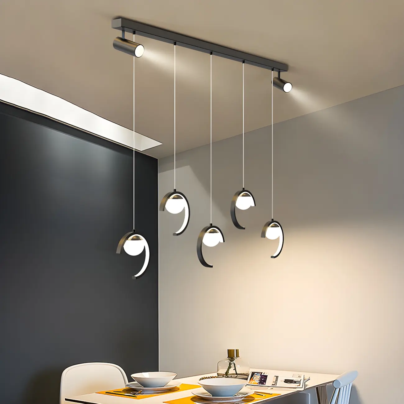 Modern Metal Geometric Kitchen Island Pendant Lights