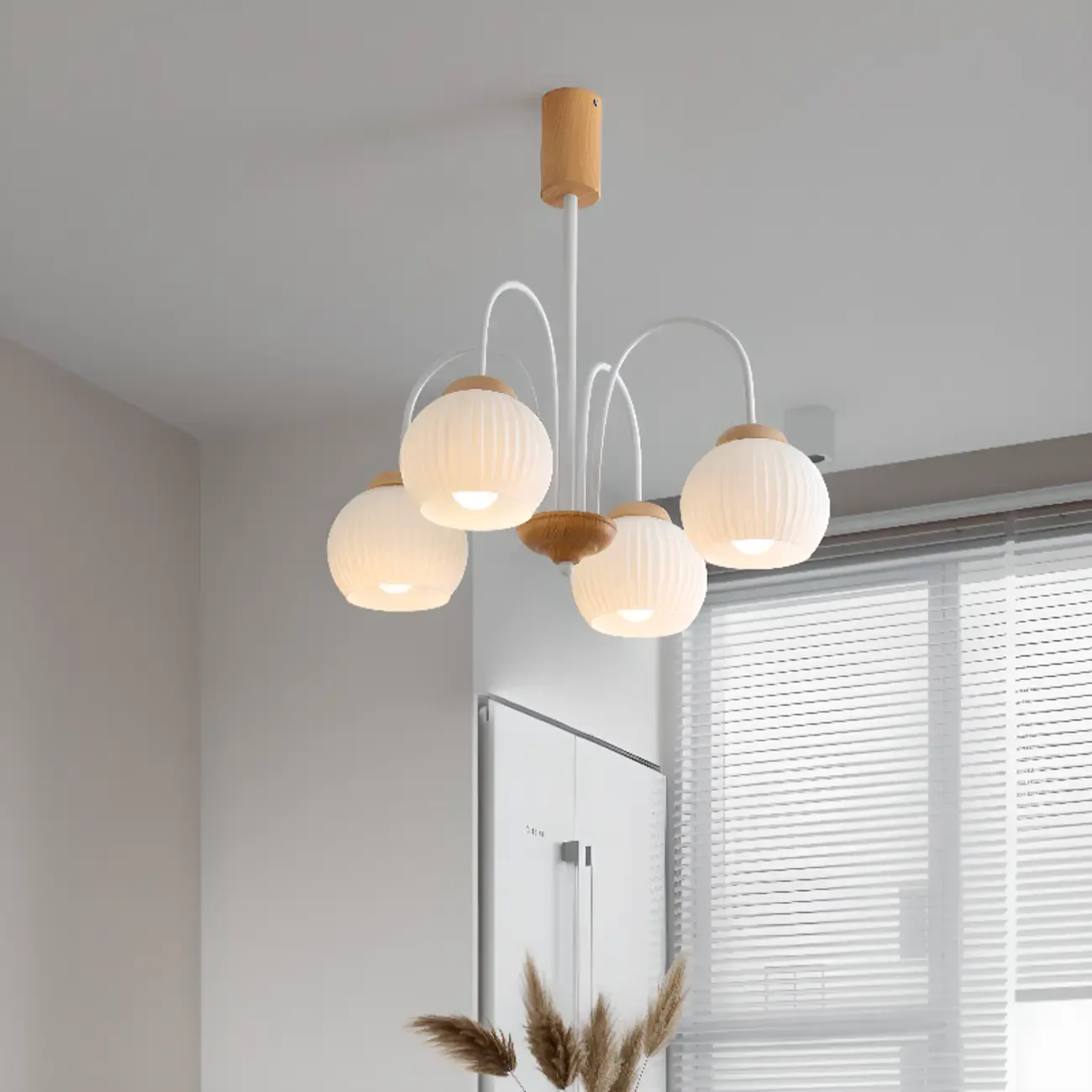 Modern Elegant Globe Pendant Chandelier with Flexible Length