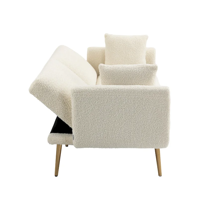 Linen Modular Sofa Section Armless Accent Chair