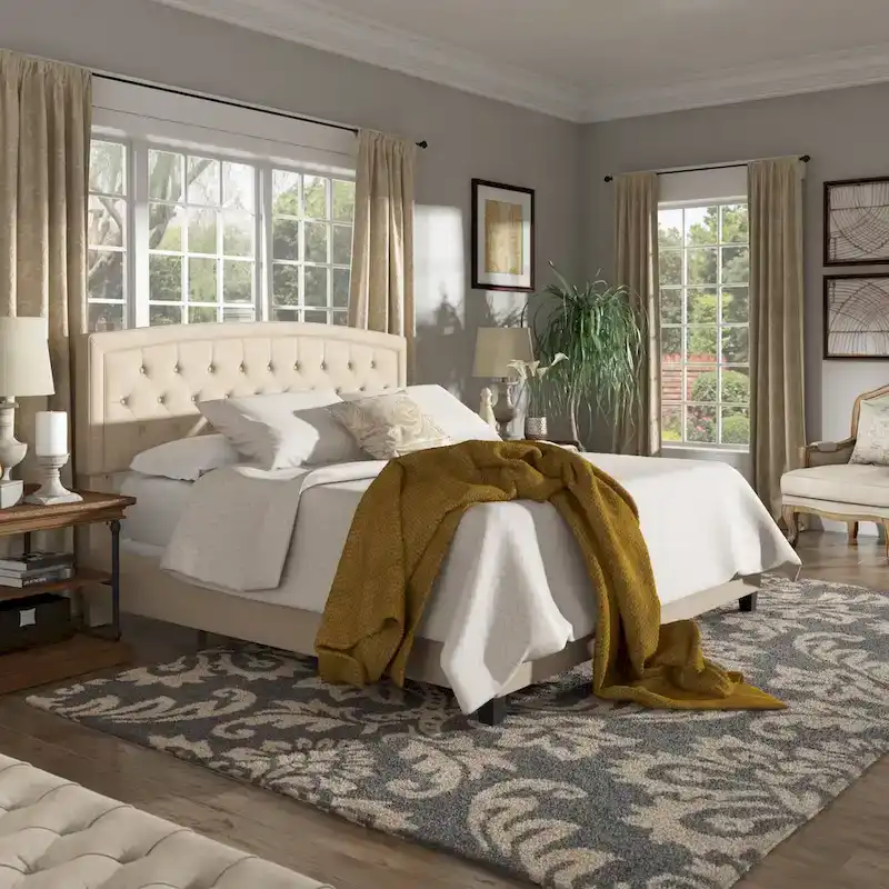 Fontana Adjustable Diamond-tufted Arched Back Bed by iNSPIRE Q Classic