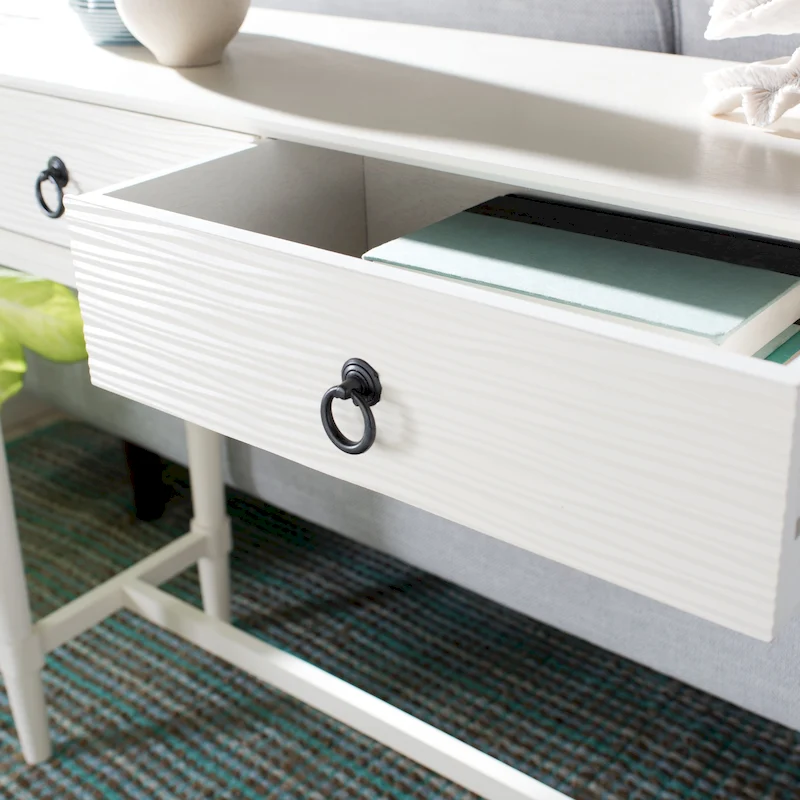 SAFAVIEH Barbra 2-Drawer Console Table - 35.5 W x 13 L x 29.5 H - 36Wx13Dx30H