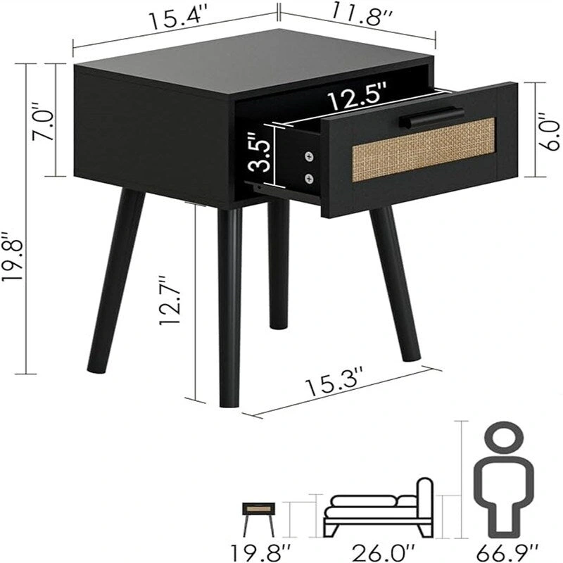 Bedroom Nightstands Wooden Night Stands - 11.81