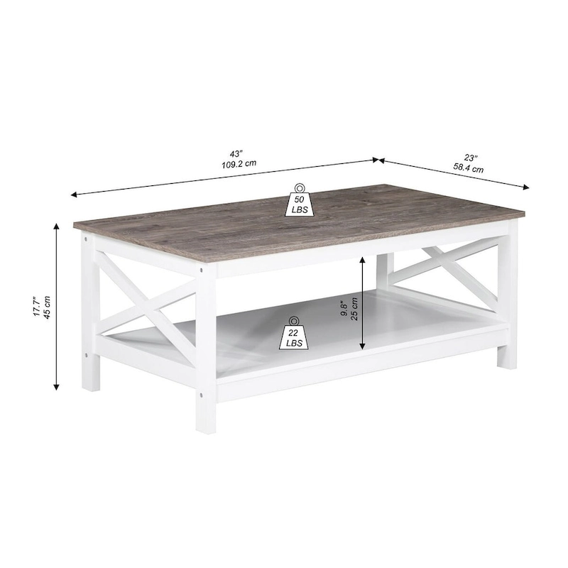 Saint Birch Lambert Modern Farmhouse Coffee Table