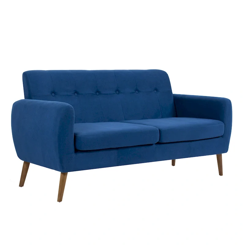 Two-Seater Sofa (Small), Fabric, Rubberwood