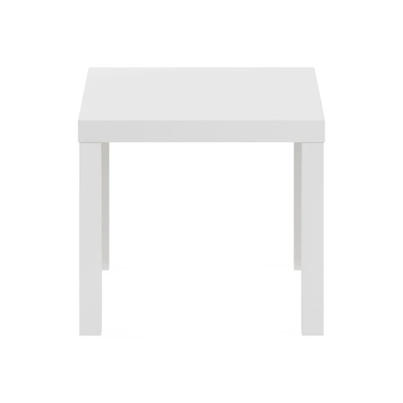 Classic Homey Square Side Table, Black
