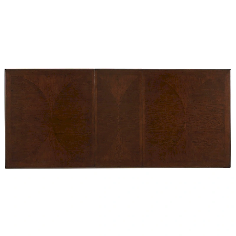 Willa Dark Cherry Wood and Beige Fabric Extendable Rectangular Dining Set by iNSPIRE Q Classic