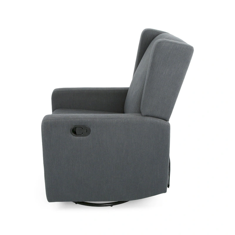 Swivel Glider Recliner, Adjustable Chair with Plush Upholstery